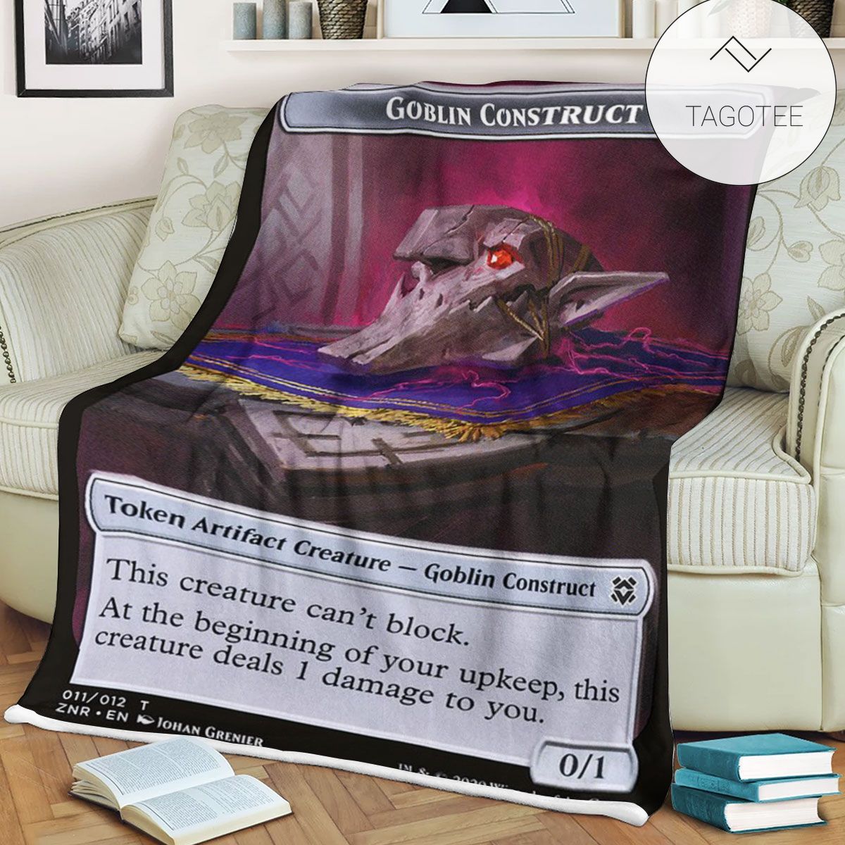 Tznr 11 Goblin Construct Mtg Game Magic The Gathering Fleece Blanket Tznr 11 Goblin Construct Mtg Game Magic The Gathering Fleece Blanket