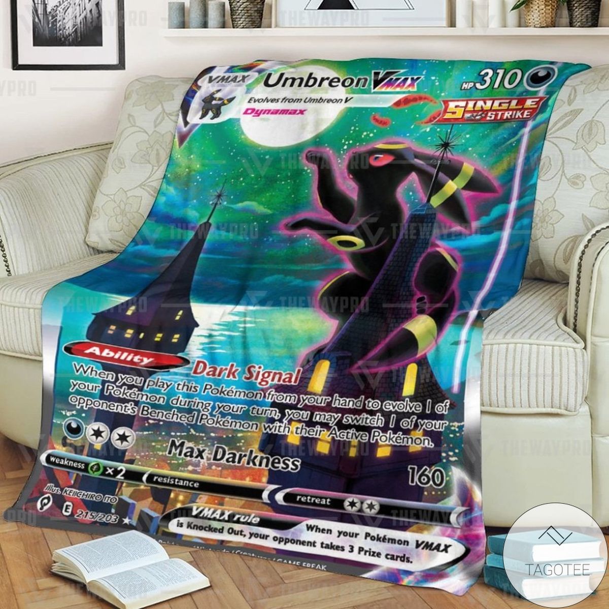 Umbreon Vmax Evolving Skies Custom Blanket Umbreon Vmax Evolving Skies Custom Blanket
