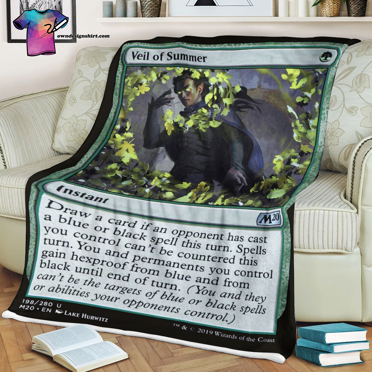 Veil Of Summer Game Magic The Gathering Blanket Veil Of Summer Game Magic The Gathering Blanket