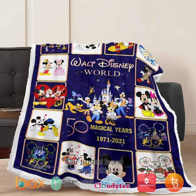 Walt Disney World 50Th Anniversary Blanket Walt Disney World 50Th Anniversary Blanket