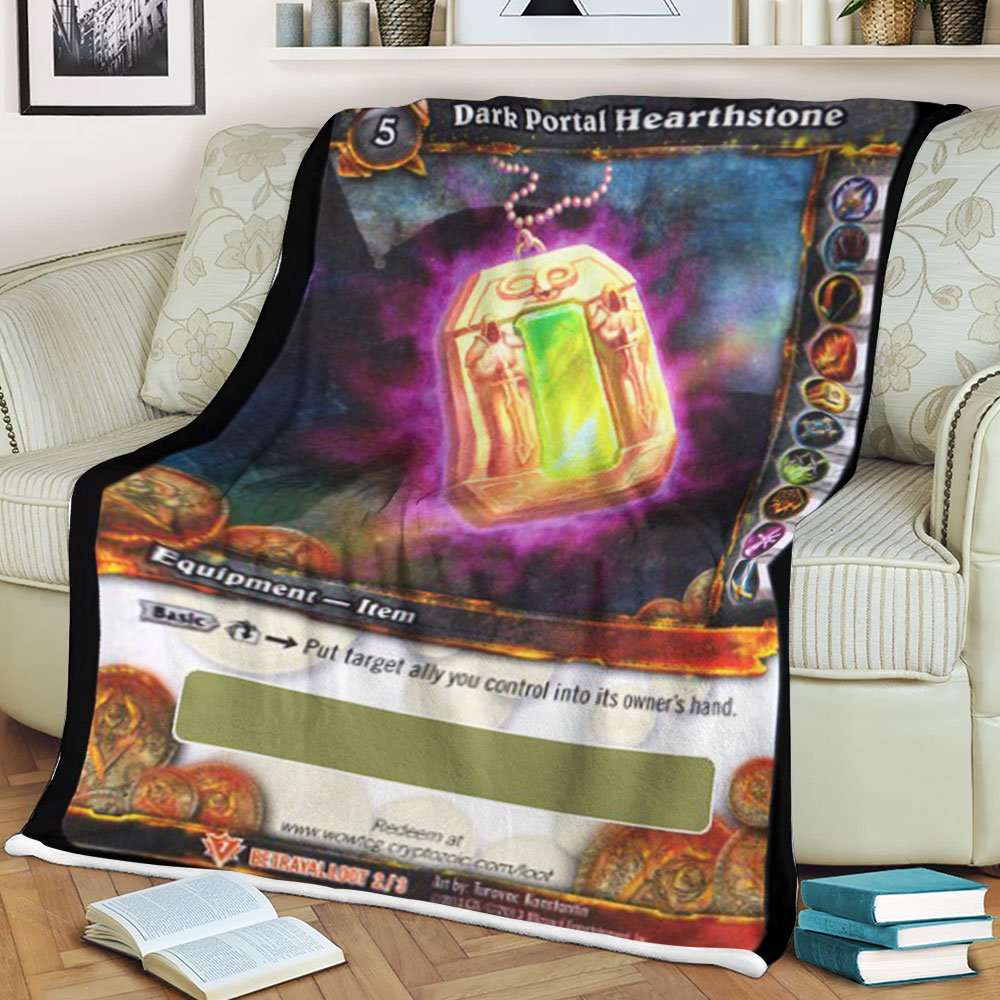 Wow Dark Portal Hearthstone Blanket Wow Dark Portal Hearthstone Blanket
