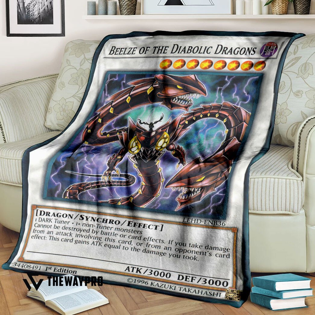 Yu Gi Oh Beelze Of The Diabolic Dragons Blanket Yu Gi Oh Beelze Of The Diabolic Dragons Blanket