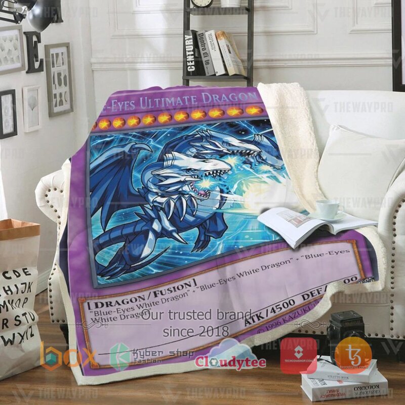 Yu Gi Oh Blue Eyes Ultimate White Dragon Blanket 2 Yu Gi Oh Blue Eyes Ultimate White Dragon Blanket 2