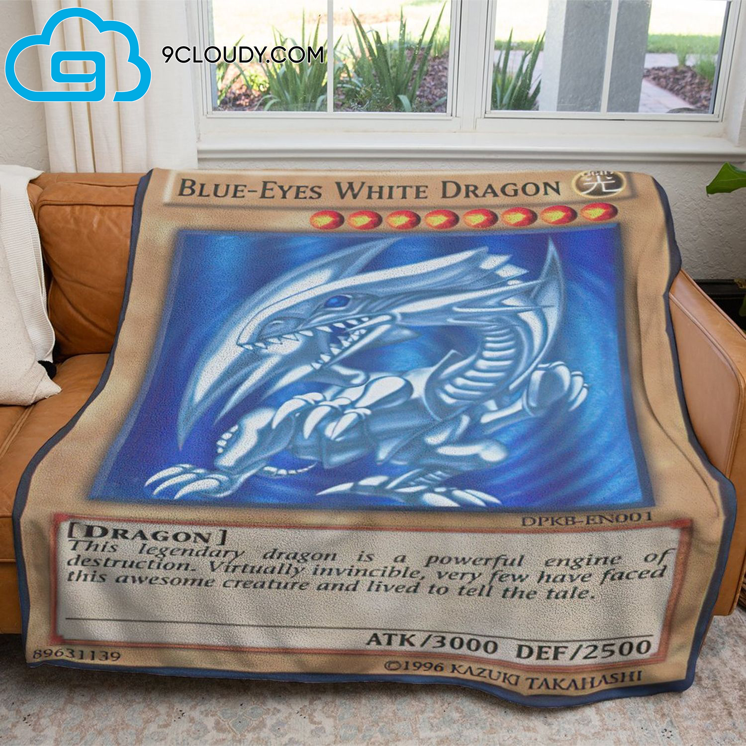 Yu Gi Oh Blue Eyes White Dragon Full Print Soft Blanket Yu Gi Oh Blue Eyes White Dragon Full Print Soft Blanket