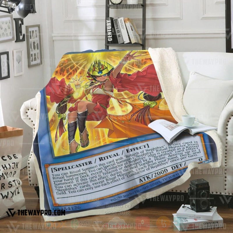 Yu Gi Oh Conductor Of Nephthys Soft Blanket Yu Gi Oh Conductor Of Nephthys Soft Blanket