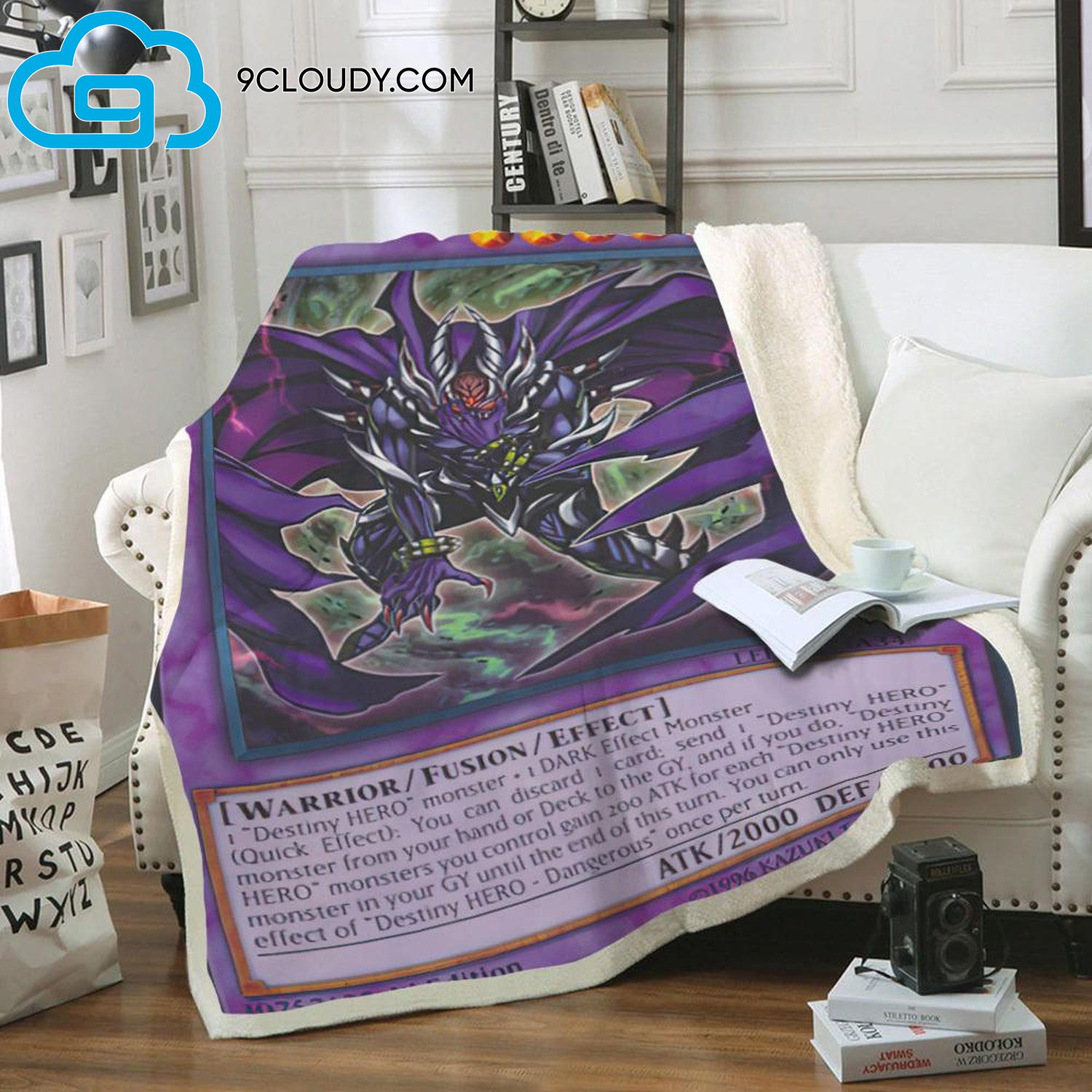 Yu Gi Oh Destiny Hero Dangerous Full Print Soft Blanket Yu Gi Oh Destiny Hero Dangerous Full Print Soft Blanket
