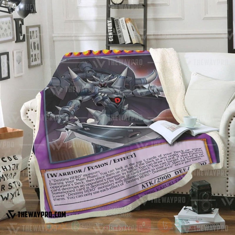 Yu Gi Oh Destiny Hero Dominance Soft Blanket Yu Gi Oh Destiny Hero Dominance Soft Blanket