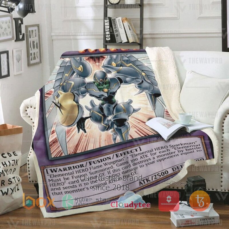 Yu Gi Oh Elemental Hero Shining Flare Wingman Blanket 3 Yu Gi Oh Elemental Hero Shining Flare Wingman Blanket 3