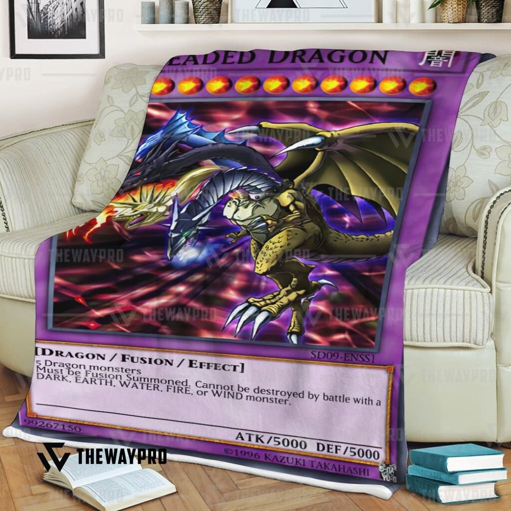 Yu Gi Oh Five Headed Dragon Blanket Yu Gi Oh Five Headed Dragon Blanket
