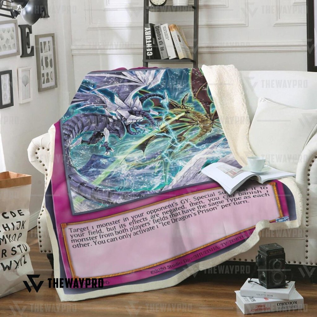 Yu Gi Oh Ice Dragons Prison Blanket Yu Gi Oh Ice Dragons Prison Blanket