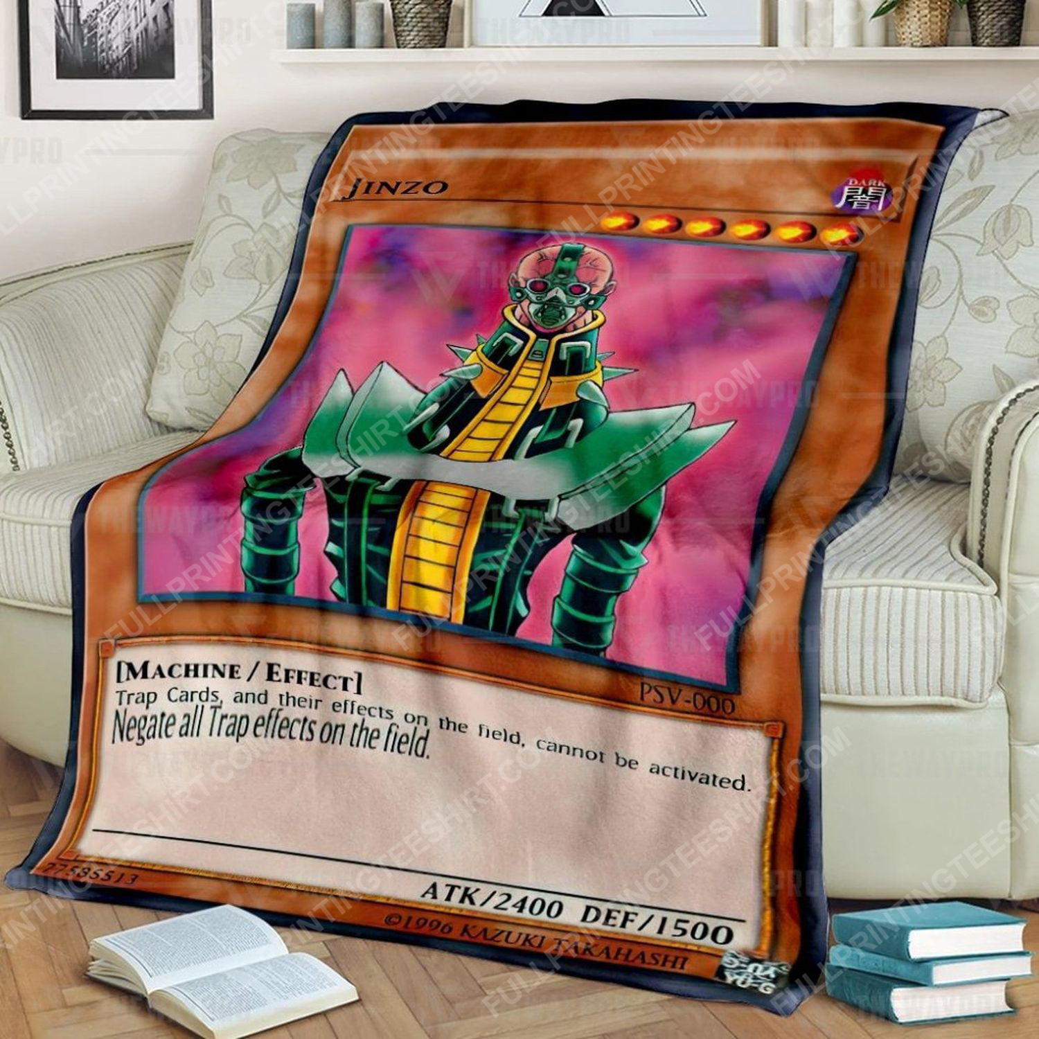 Yu Gi Oh King Of Games Jinzo Soft Blanket Yu Gi Oh King Of Games Jinzo Soft Blanket
