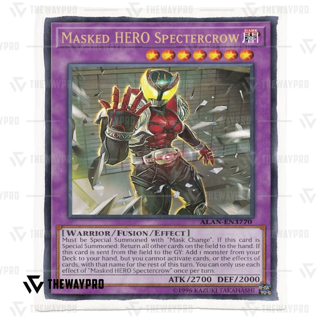 Yu Gi Oh Masked Hero Spectercrow Blanket Yu Gi Oh Masked Hero Spectercrow Blanket