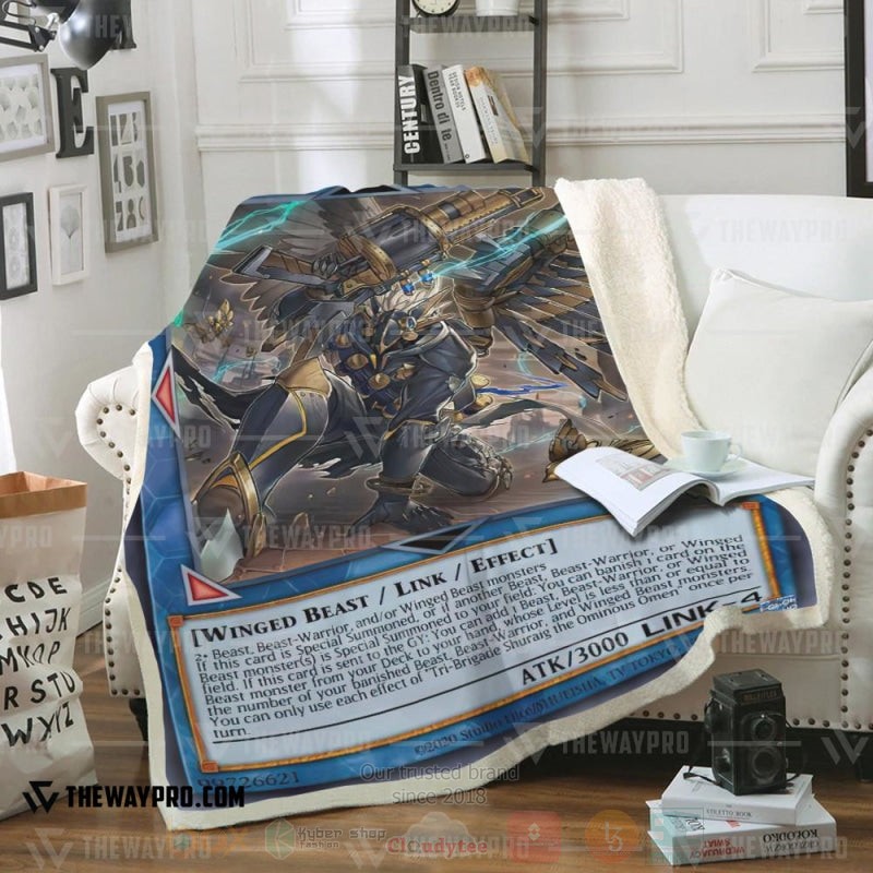Yu Gi Oh Tri Brigade Shuraig The Ominous Omen Soft Blanket Yu Gi Oh Tri Brigade Shuraig The Ominous Omen Soft Blanket