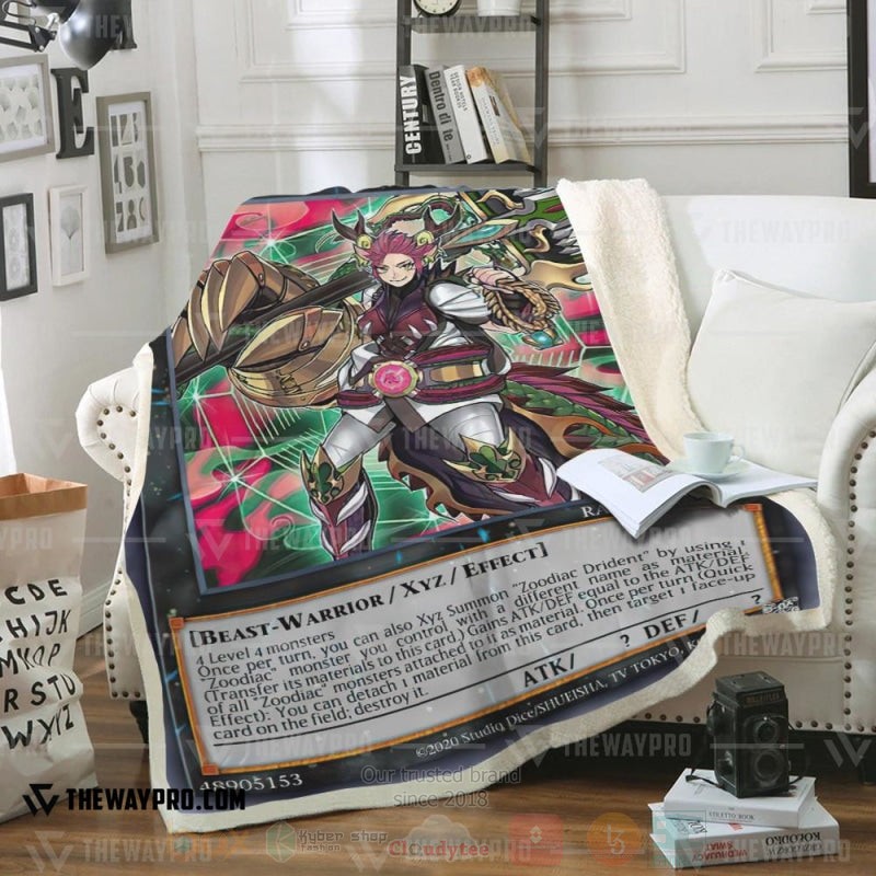 Yu Gi Oh Zoodiac Drident Soft Blanket Yu Gi Oh Zoodiac Drident Soft Blanket