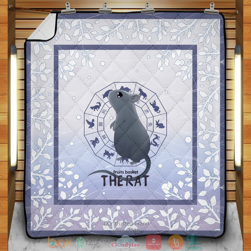 Yuki The Rat Quilt Blanket Yuki The Rat Quilt Blanket