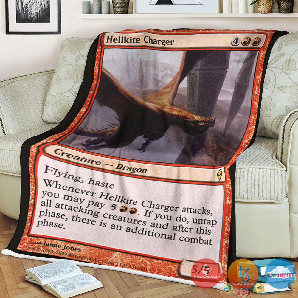 Zen 131 Hellkite Charger Fleece Blanket Zen 131 Hellkite Charger Fleece Blanket