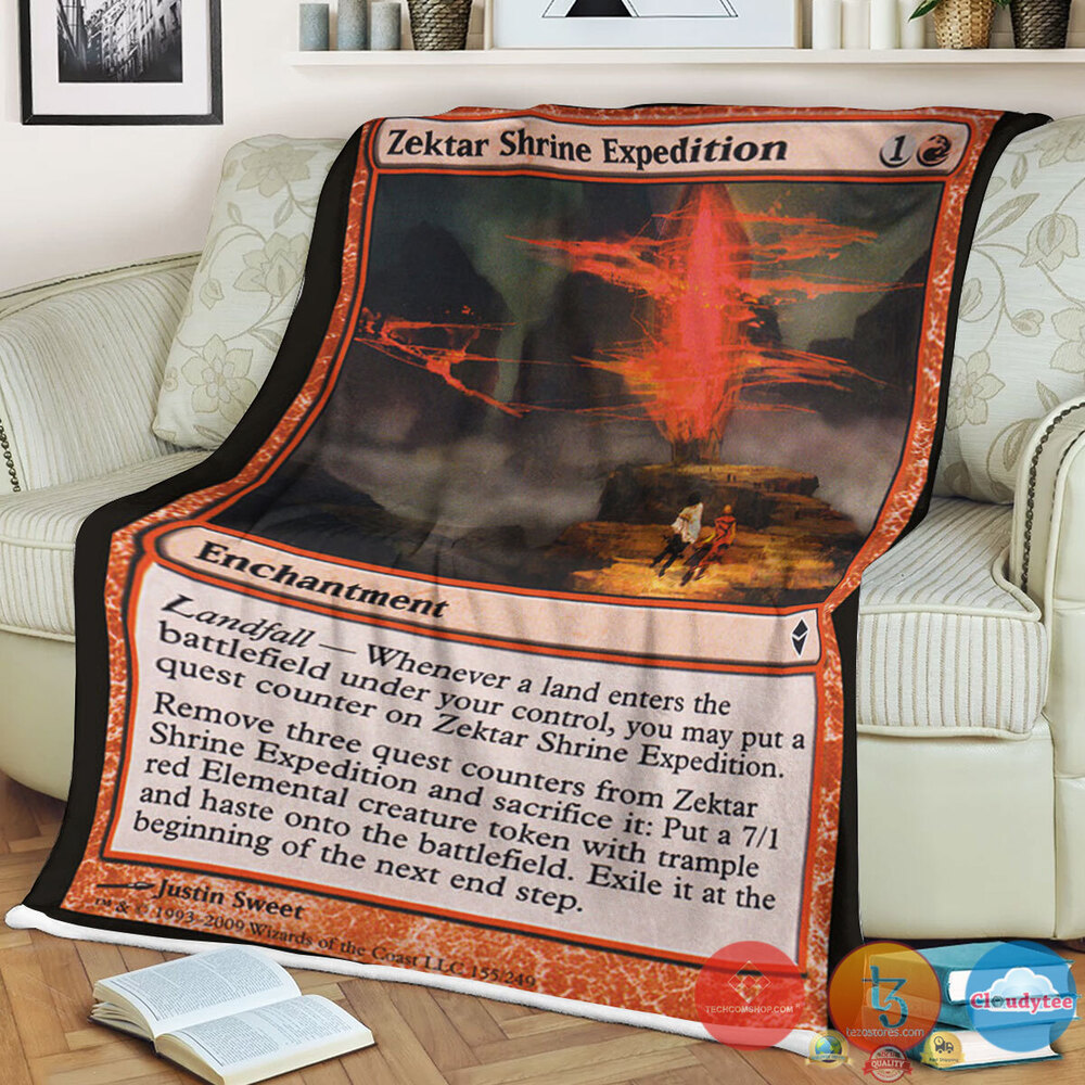 Zen 155 Zektar Shrine Expedition Fleece Blanket Zen 155 Zektar Shrine Expedition Fleece Blanket