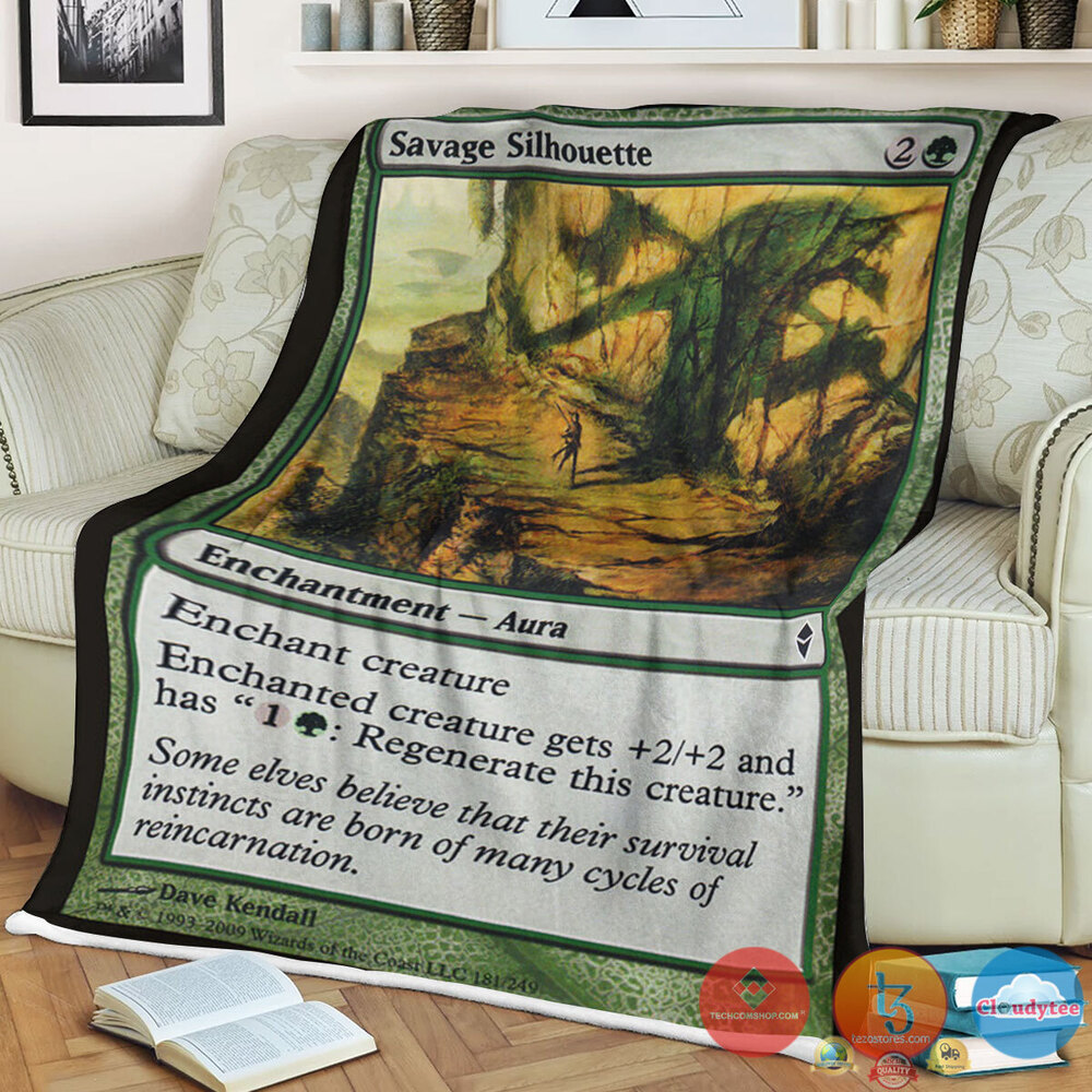 Zen 181 Savage Silhouette Fleece Blanket Zen 181 Savage Silhouette Fleece Blanket