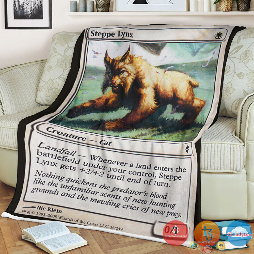 Zen 36 Steppe Lynx Fleece Blanket Zen 36 Steppe Lynx Fleece Blanket