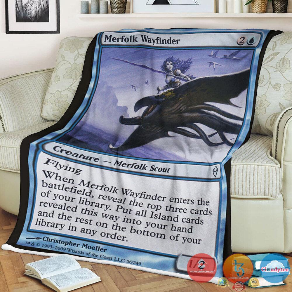 Zen 56 Merfolk Wayfinder Fleece Blanket Zen 56 Merfolk Wayfinder Fleece Blanket