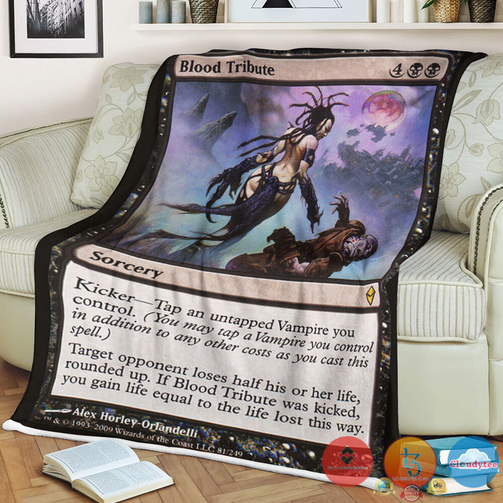 Zen 81 Blood Tribute Fleece Blanket Zen 81 Blood Tribute Fleece Blanket