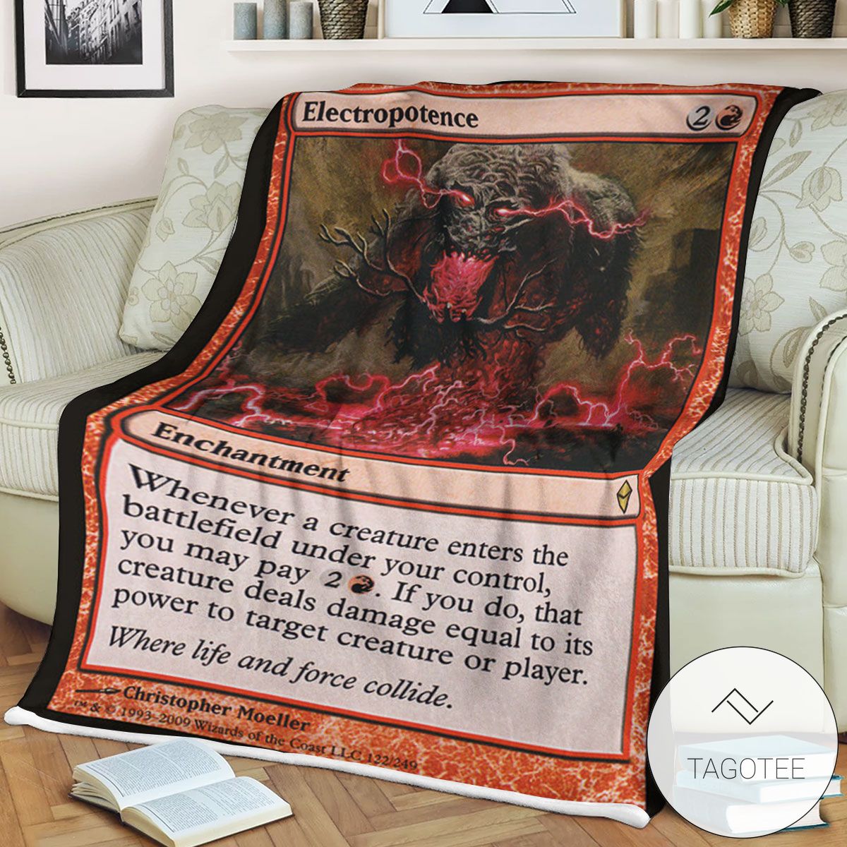 Zendikar 122 Electropotence Mtg Blanket Zendikar 122 Electropotence Mtg Blanket