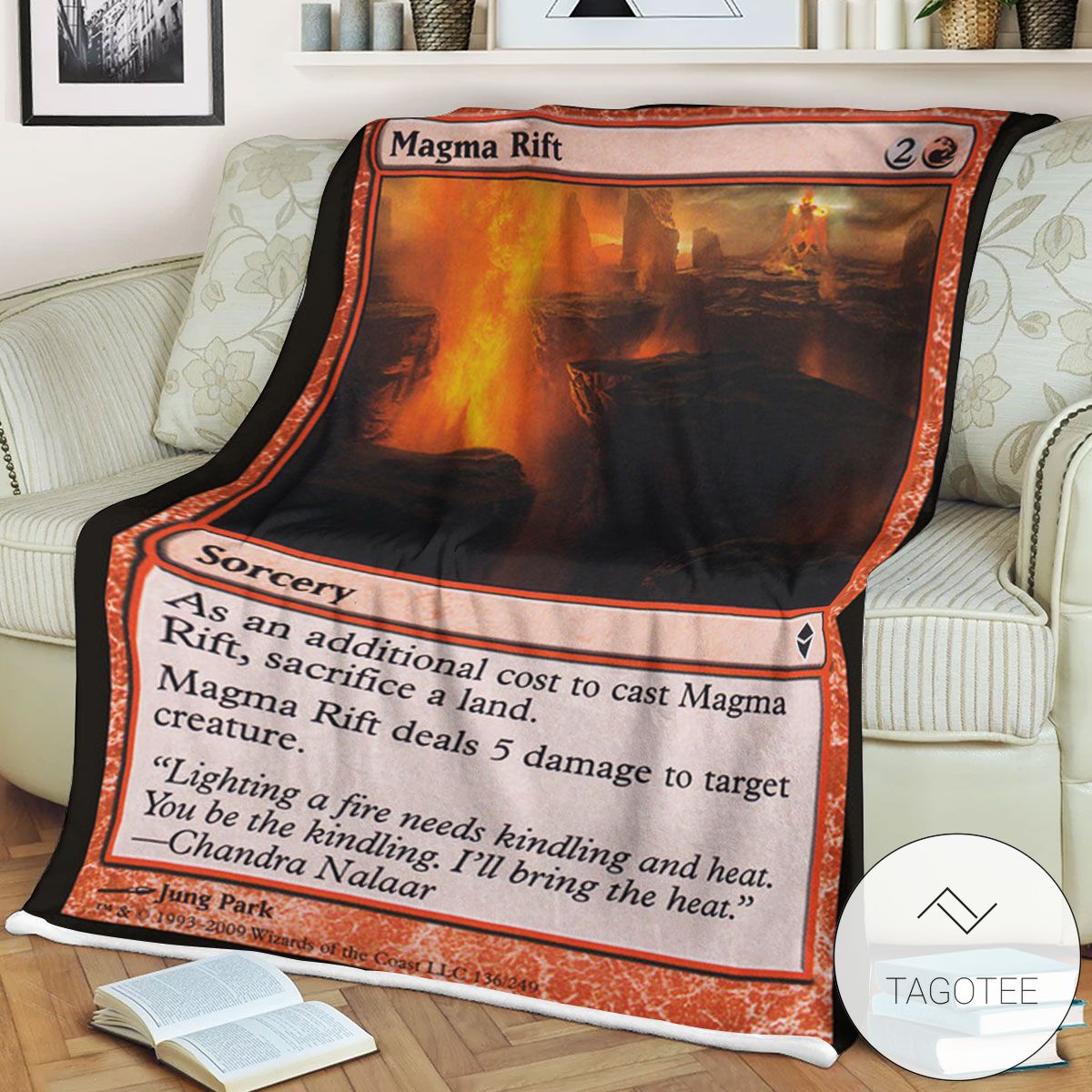Zendikar 136 Magma Rift Mtg Blanket Zendikar 136 Magma Rift Mtg Blanket