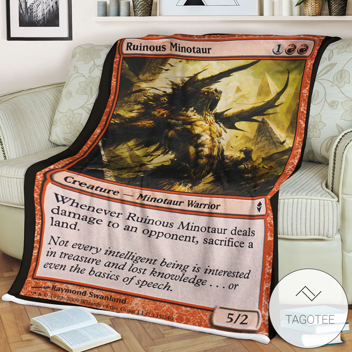 Zendikar 145 Ruinous Minotaur Mtg Blanket Zendikar 145 Ruinous Minotaur Mtg Blanket
