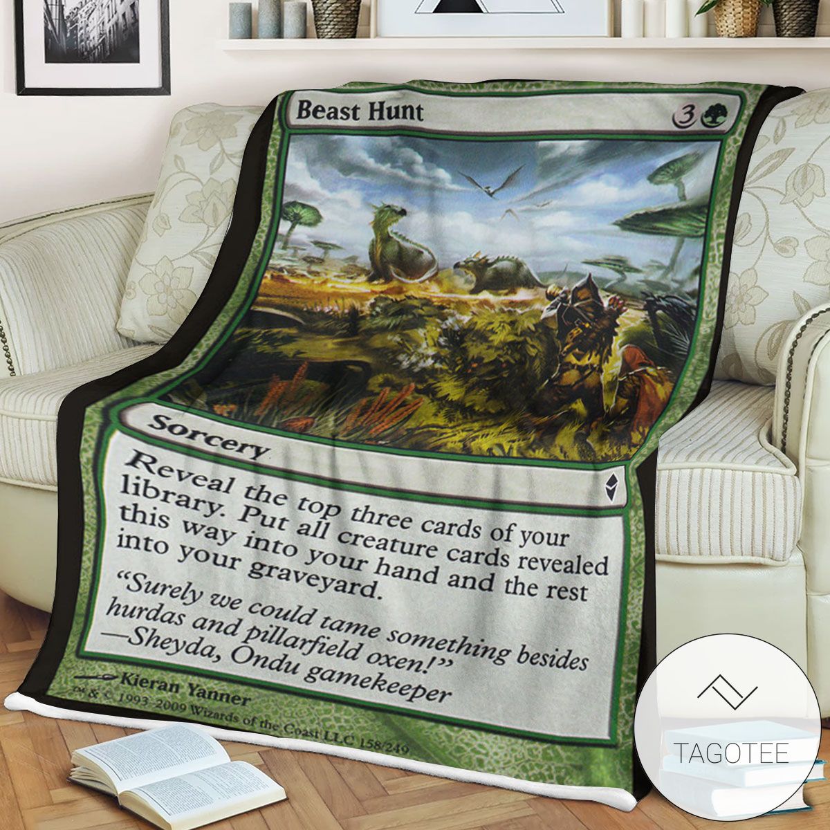 Zendikar 158 Beast Hunt Mtg Blanket Zendikar 158 Beast Hunt Mtg Blanket