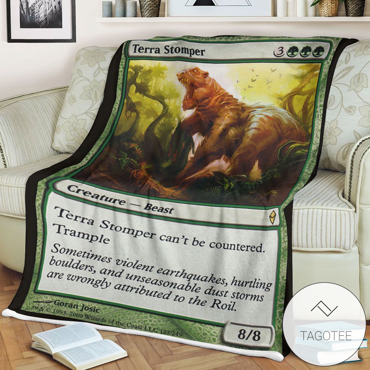 Zendikar 187 Terra Stomper Mtg Blanket Zendikar 187 Terra Stomper Mtg Blanket