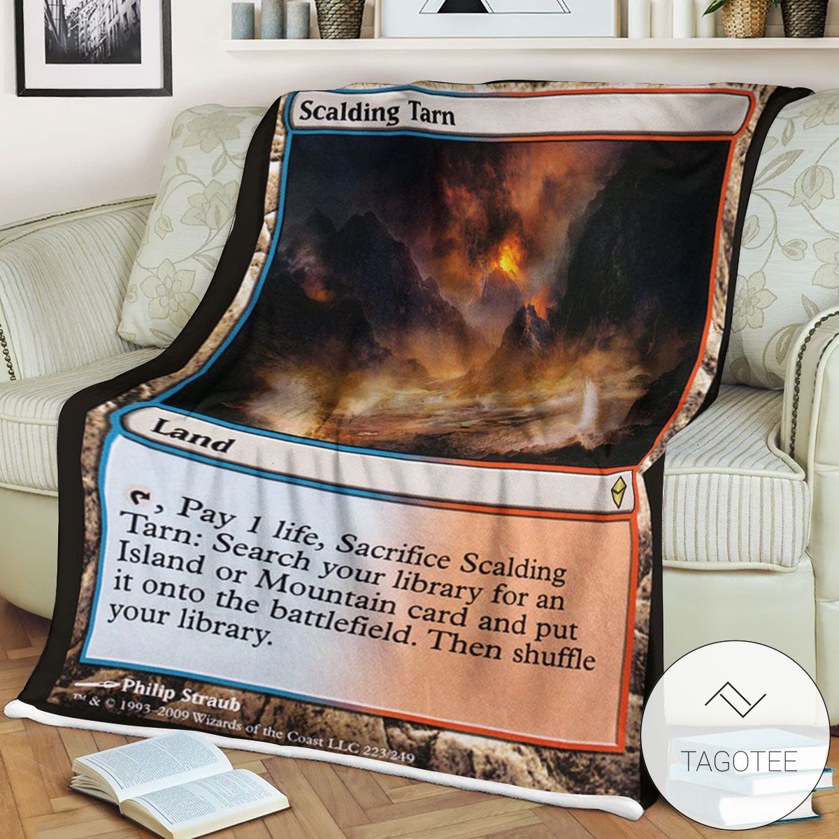 Zendikar 223 Scalding Tarn Mtg Blanket Zendikar 223 Scalding Tarn Mtg Blanket