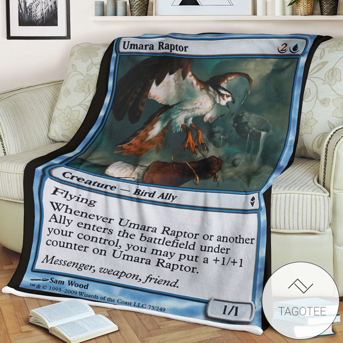 Zendikar 75 Umara Raptor Mtg Blanket Zendikar 75 Umara Raptor Mtg Blanket