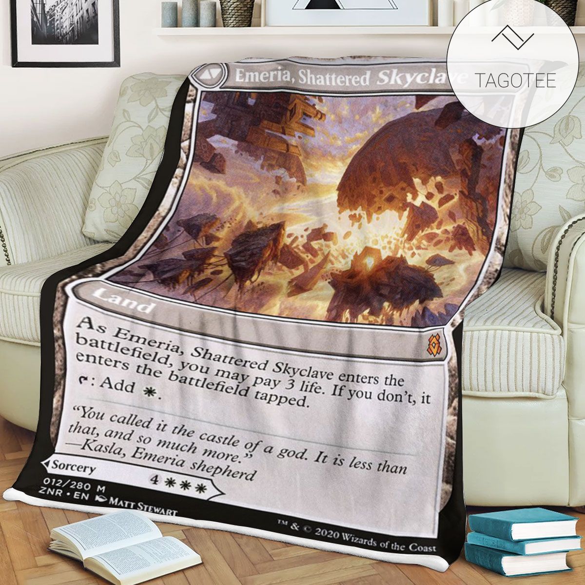 Znr 12 Emeria Shattered Skyclave Mtg Game Magic The Gathering Fleece Blanket Znr 12 Emeria Shattered Skyclave Mtg Game Magic The Gathering Fleece Blanket