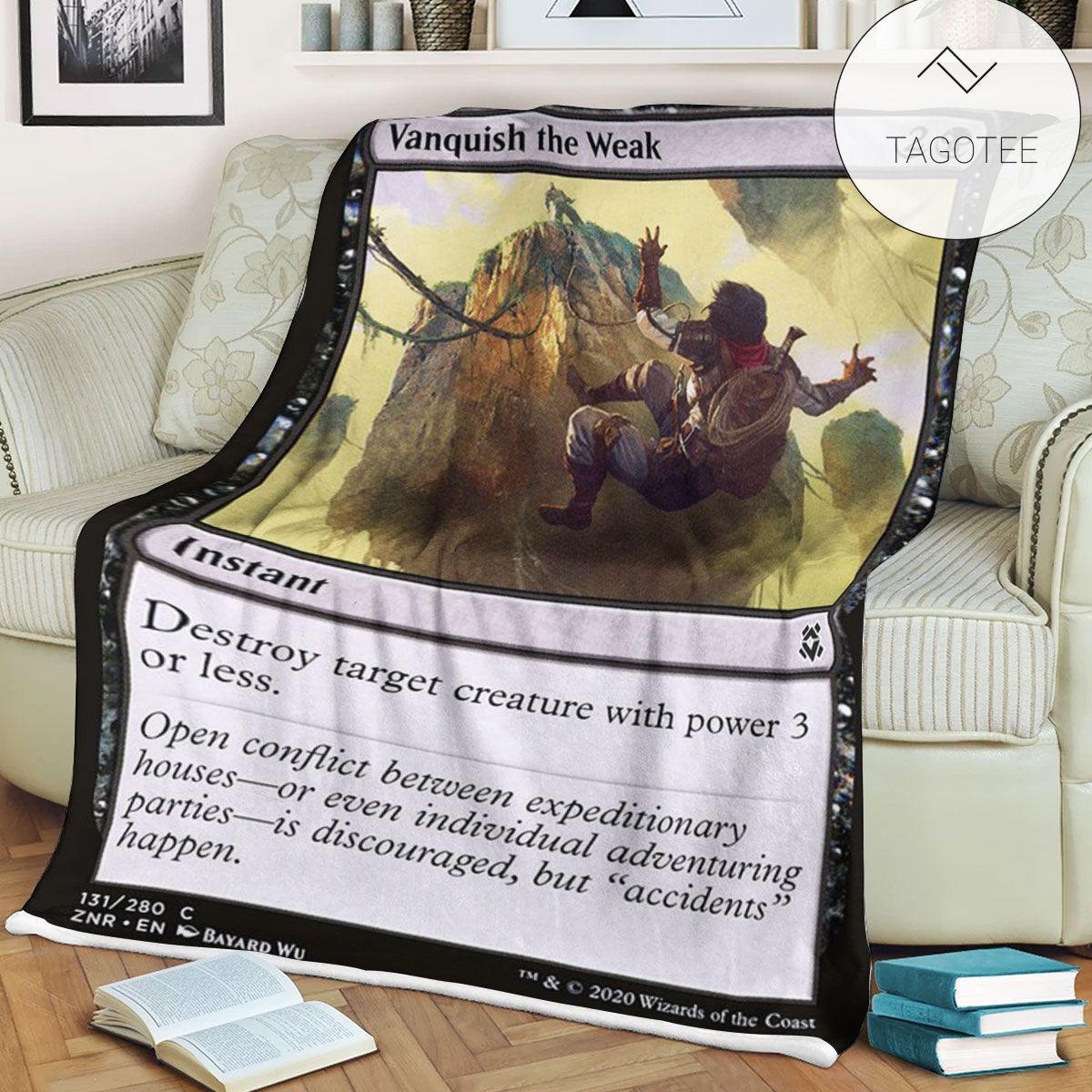 Znr 131 Vanquish The Weak Mtg Game Magic The Gathering Fleece Blanket Znr 131 Vanquish The Weak Mtg Game Magic The Gathering Fleece Blanket