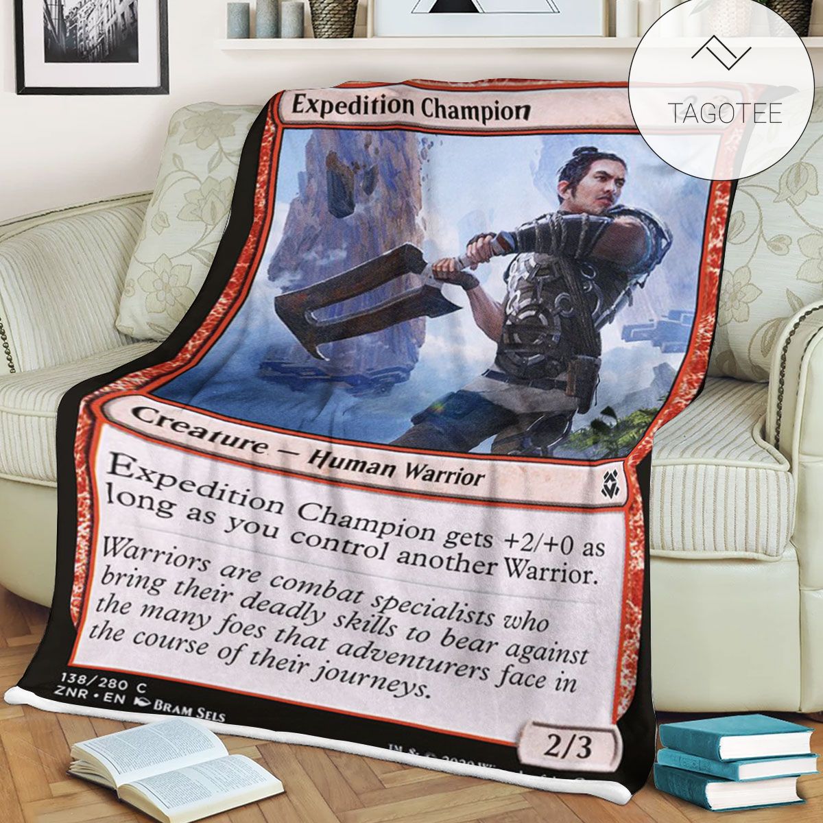 Znr 138 Expedition Champion Mtg Game Magic The Gathering Fleece Blanket Znr 138 Expedition Champion Mtg Game Magic The Gathering Fleece Blanket
