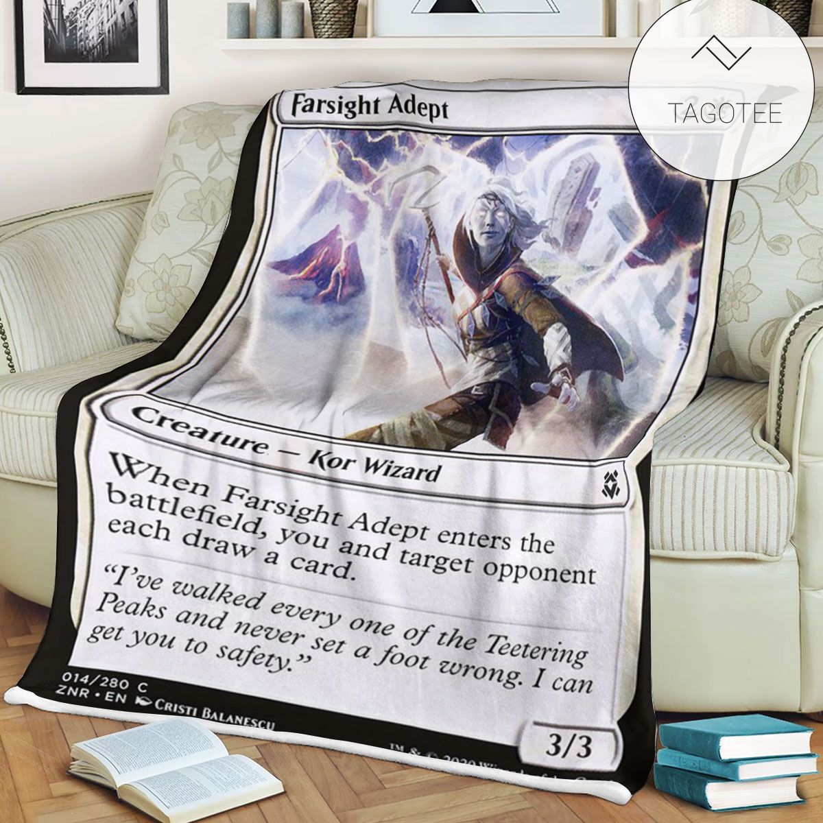 Znr 14 Farsight Adept Mtg Game Magic The Gathering Fleece Blanket Znr 14 Farsight Adept Mtg Game Magic The Gathering Fleece Blanket