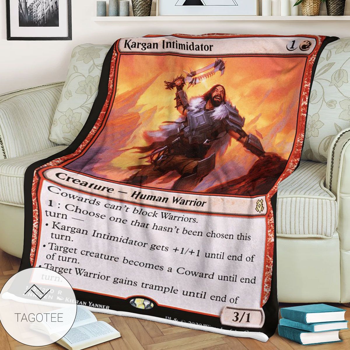 Znr 145 Kargan Intimidator Mtg Game Magic The Gathering Blanket Znr 145 Kargan Intimidator Mtg Game Magic The Gathering Blanket