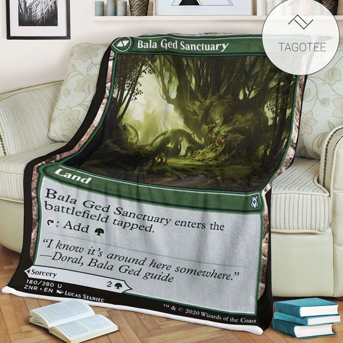 Znr 180 Bala Ged Sanctuary Mtg Game Magic The Gathering Fleece Blanket Znr 180 Bala Ged Sanctuary Mtg Game Magic The Gathering Fleece Blanket