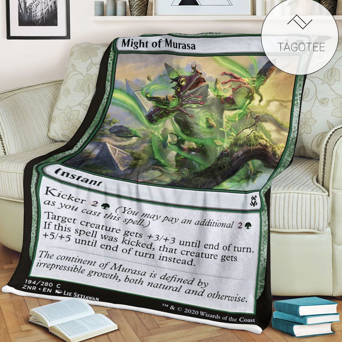 Znr 194 Might Of Murasa Mtg Game Magic The Gathering Fleece Blanket Znr 194 Might Of Murasa Mtg Game Magic The Gathering Fleece Blanket