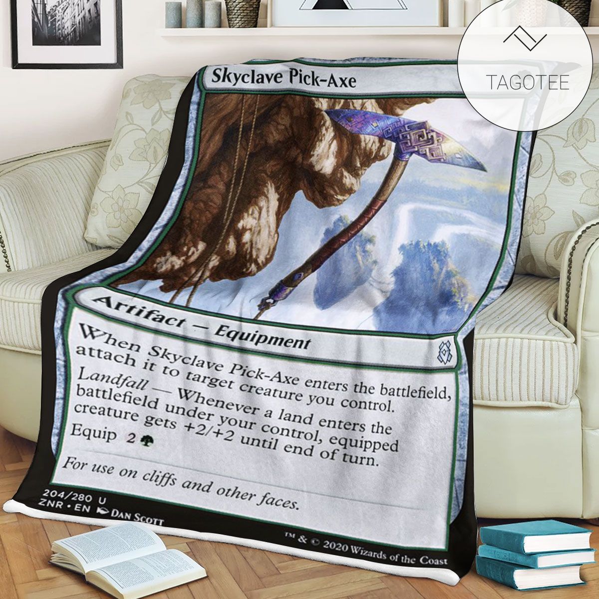 Znr 204 Skyclave Pick Axe Mtg Game Magic The Gathering Fleece Blanket Znr 204 Skyclave Pick Axe Mtg Game Magic The Gathering Fleece Blanket