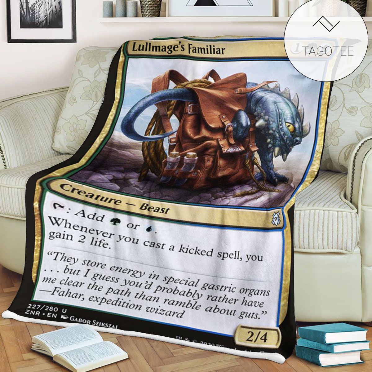 Znr 227 Lullmage S Familiar Mtg Game Magic The Gathering Fleece Blanket Znr 227 Lullmage S Familiar Mtg Game Magic The Gathering Fleece Blanket