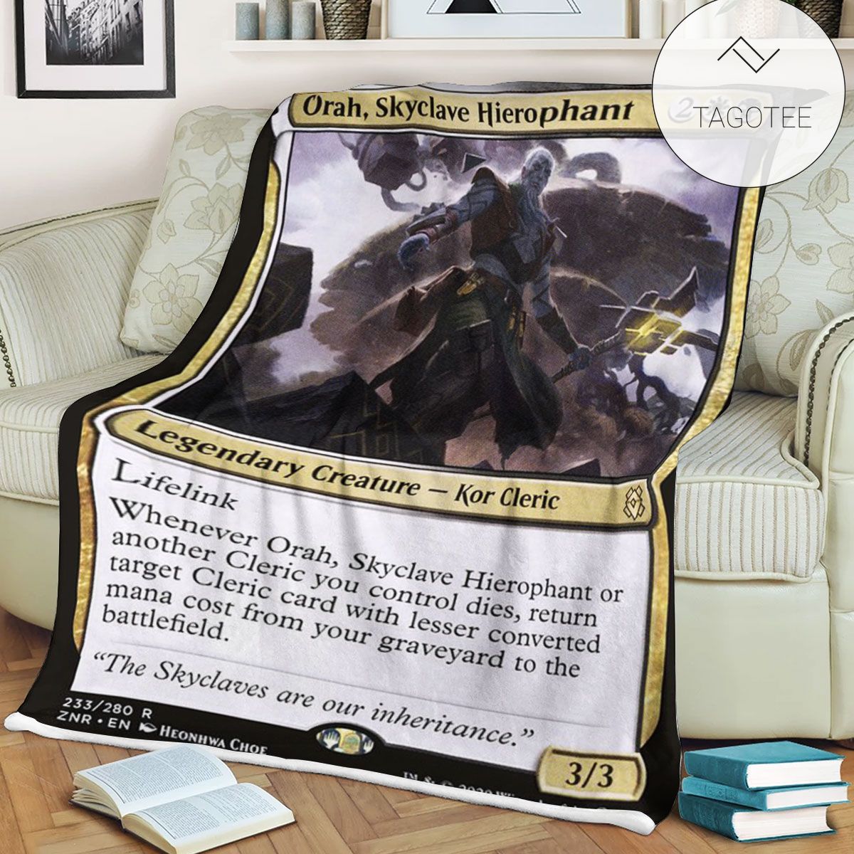 Znr 233 Orah Skyclave Hierophant Mtg Game Magic The Gathering Fleece Blanket Znr 233 Orah Skyclave Hierophant Mtg Game Magic The Gathering Fleece Blanket