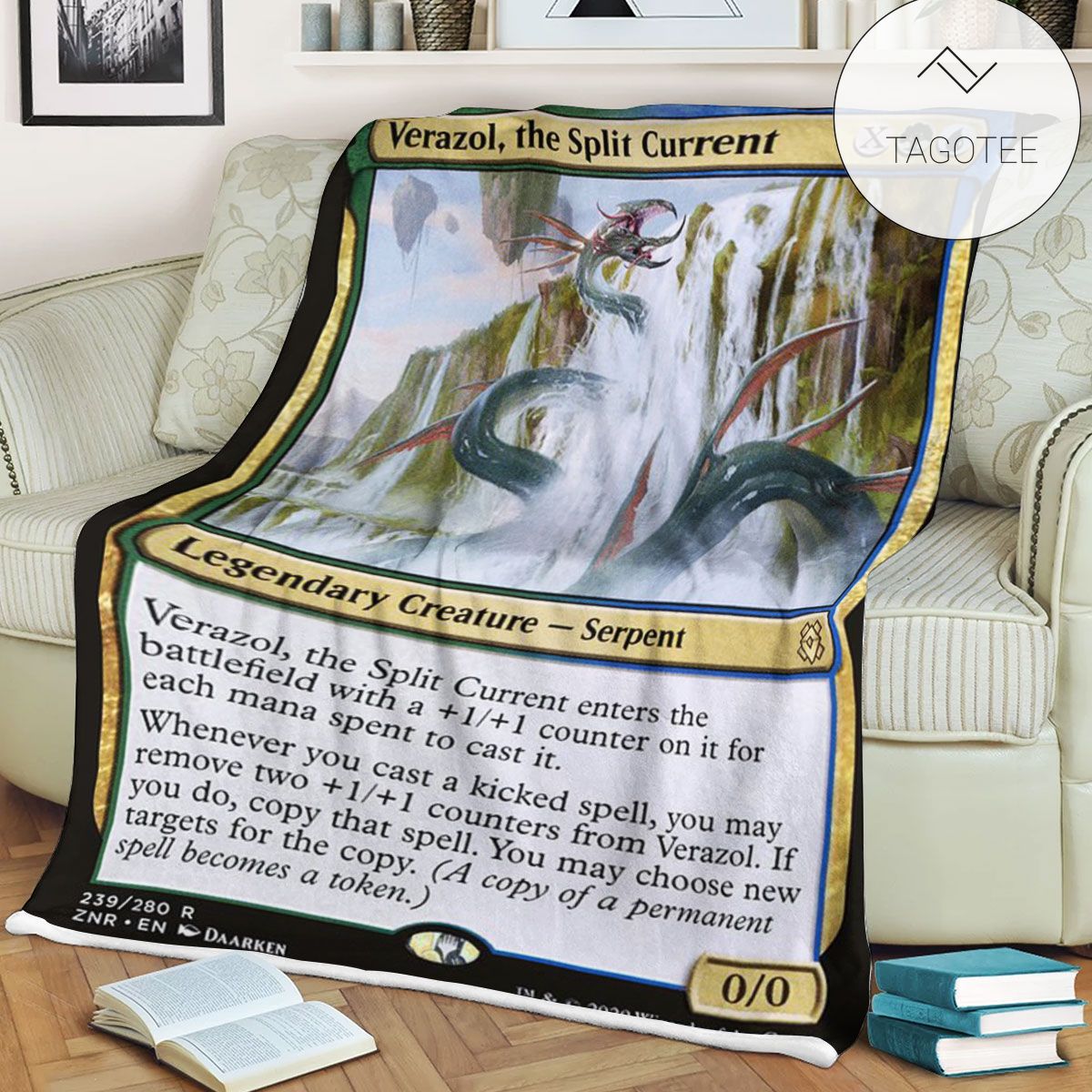 Znr 239 Verazol The Split Current Mtg Game Magic The Gathering Fleece Blanket Znr 239 Verazol The Split Current Mtg Game Magic The Gathering Fleece Blanket