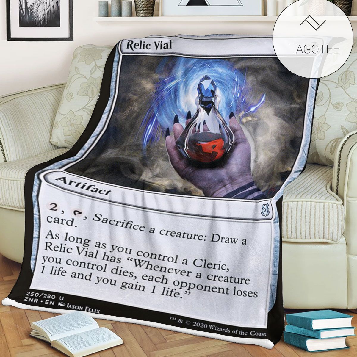 Znr 250 Relic Vial Mtg Game Magic The Gathering Fleece Blanket Znr 250 Relic Vial Mtg Game Magic The Gathering Fleece Blanket