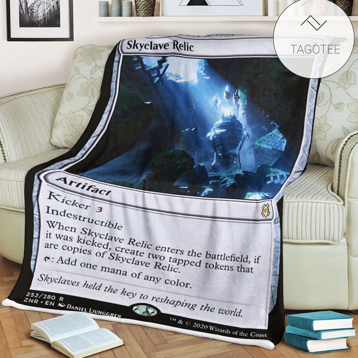 Znr 252 Skyclave Relic Mtg Game Magic The Gathering Fleece Blanket Znr 252 Skyclave Relic Mtg Game Magic The Gathering Fleece Blanket