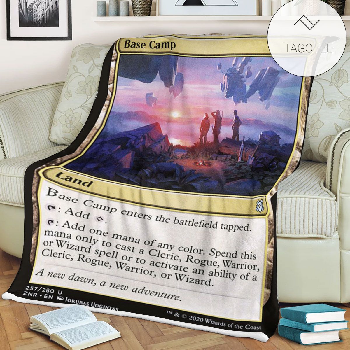 Znr 257 Base Camp Mtg Game Magic The Gathering Fleece Blanket Znr 257 Base Camp Mtg Game Magic The Gathering Fleece Blanket