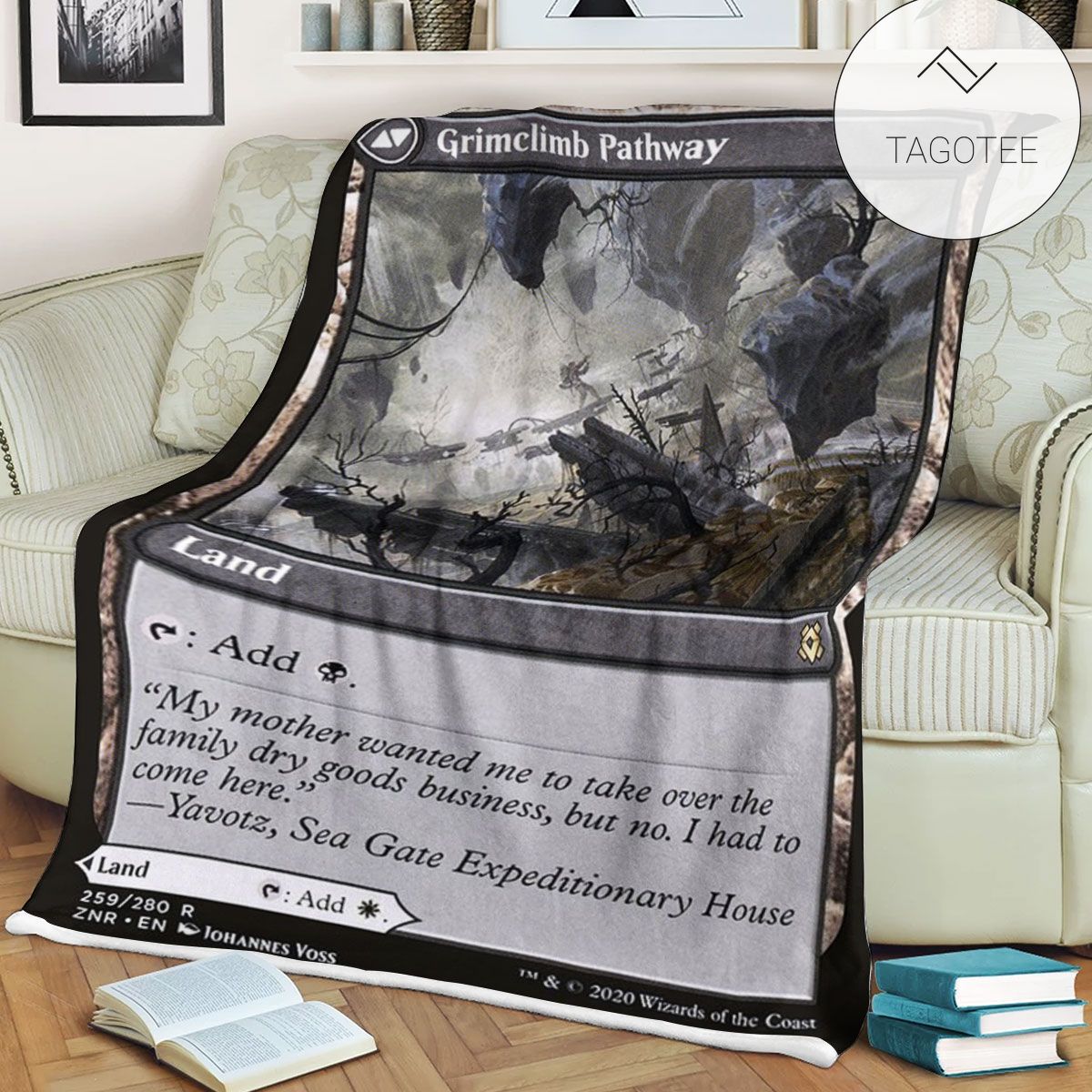 Znr 259 Grimclimb Pathway Mtg Game Magic The Gathering Fleece Blanket Znr 259 Grimclimb Pathway Mtg Game Magic The Gathering Fleece Blanket
