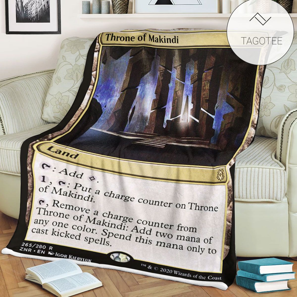 Znr 265 Throne Of Makindi Mtg Game Magic The Gathering Fleece Blanket Znr 265 Throne Of Makindi Mtg Game Magic The Gathering Fleece Blanket