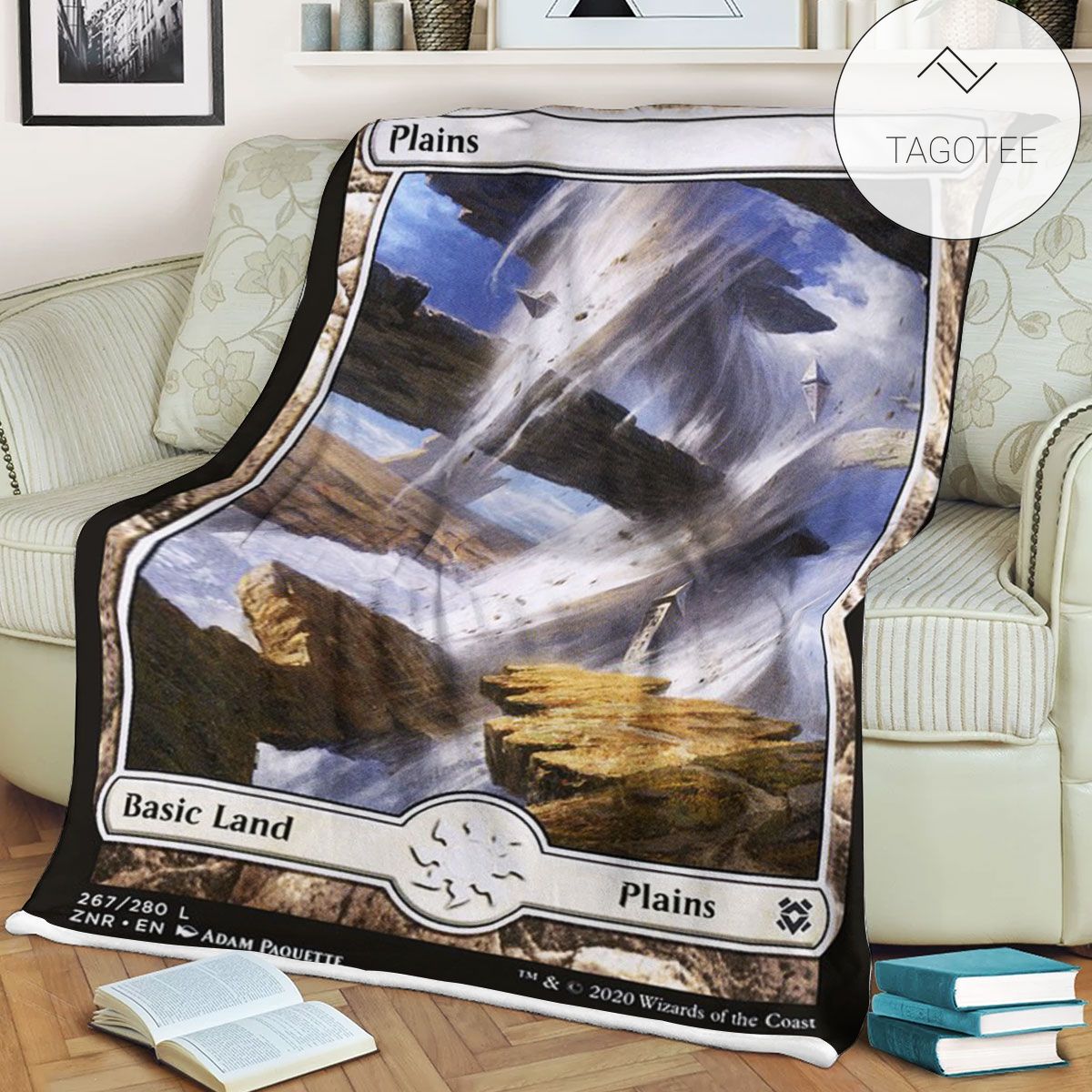 Znr 267 Plains Mtg Game Magic The Gathering Fleece Blanket Znr 267 Plains Mtg Game Magic The Gathering Fleece Blanket