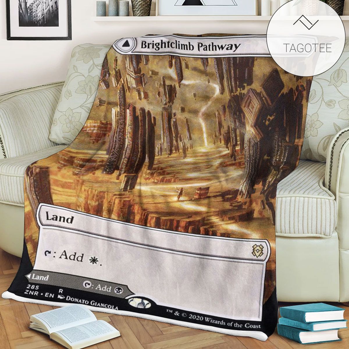 Znr 285 Brightclimb Pathway Mtg Game Magic The Gathering Fleece Blanket Znr 285 Brightclimb Pathway Mtg Game Magic The Gathering Fleece Blanket